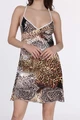 Seksi Leopar Desenli Fantezi Gecelik - Resim 1