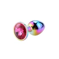 8.2cm Metal Renkli Yeni Nesil Anal Plug Tıkaç - Resim 3