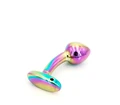 9cm Renkli Eğri Anal Plug - Medium - Resim 2