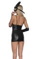 Siyah Deri Fantezi Kostüm - Resim 3