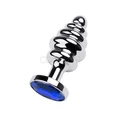 Gümüş Boğumlu Metal Anal Plug - Small, 7 Cm - Resim 2