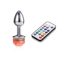 9cm Small Anal Vajinal Plug, LED Işıklı, Kumandalı - Resim 1