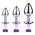 7cm Küçük Metal Zilli Anal Plug - Resim 16