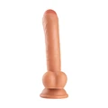 Ten Dokulu Sünnetsiz Realistik Vantuzlu Dildo - 19cm - Resim 2