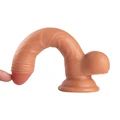 Ten Dokulu Sünnetsiz Realistik Vantuzlu Dildo - 19cm - Resim 4