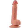 21 cm Ten Rengi Damarlı Et Dokulu Realistik Penis Dildo - Resim 1