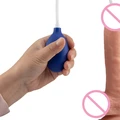 21.5cm Realistik Büyüyen Pompalı Dildo - Resim 4