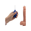 21.5cm Realistik Büyüyen Pompalı Dildo - Resim 1