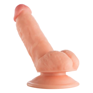 17cm Realistik Et Dokulu Damarlı Eğri Penis Dildo