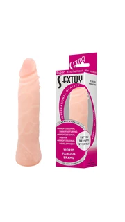 19 cm Ten Renkli Damarlı Dildo