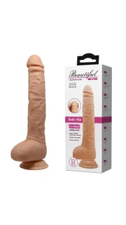 28 Cm Testisli Gerçekçi Doku Realistik Dildo