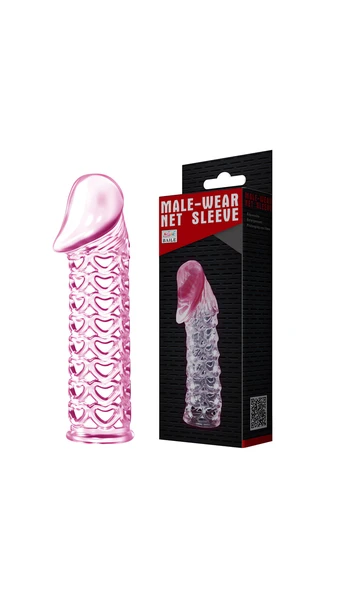 11,7 Cm Pembe Uzatmali Penis Kilifi