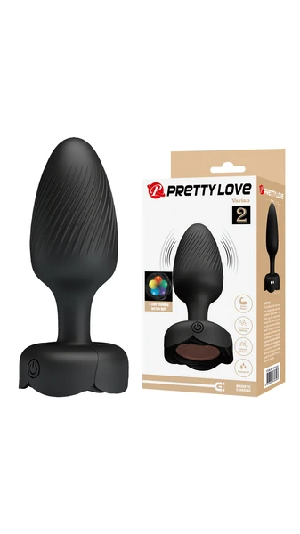 11 cm Anal-Vajinal Vibratör, 10 Fonksiyonlu, 5 Renkli Işıklı