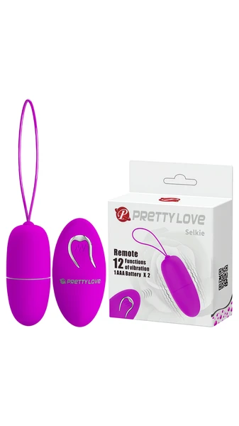 Mor Yumurta Vibratör - Kablosuz Kumandalı, 12 Titreşim Fonksiyonlu