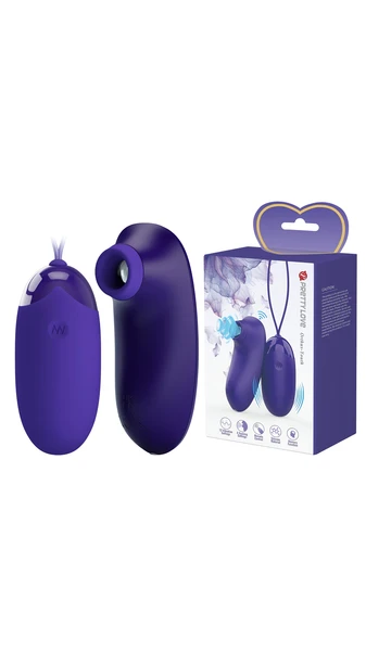 Teknolojik İkisi Bir Arada Uzaktan Kumandalı Vibratör - 12 Titreşimli, 4 Dokunma Modlu