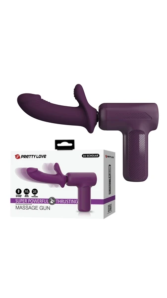 13.6 cm Mor Masaj Tabancası - 5 İtmeli