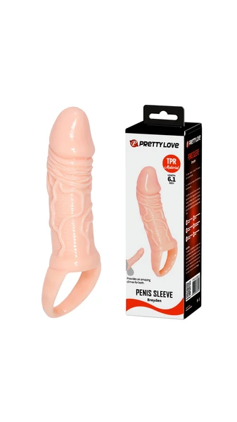 15,5 Cm Premium Silikon Penis Kilifi
