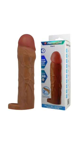 18 cm Premium Silikonlu Penis Kılıfı