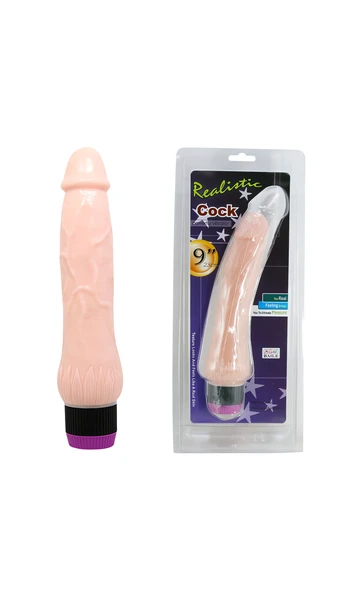 22 cm Realistik Ten Rengi Penis Vibratör