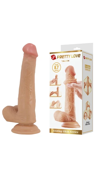 22 cm Ten Rengi Vantuzlu - Realistik Dildo