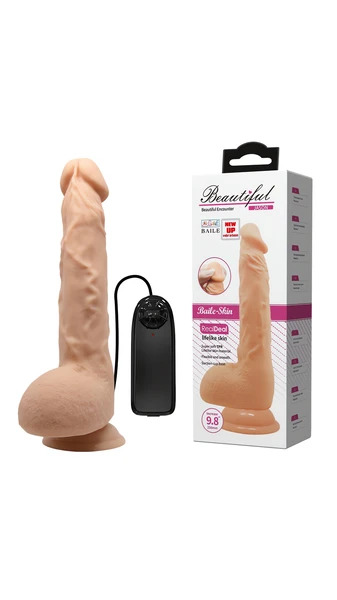 25 cm Kumandalı Ten Realistik Vibratör