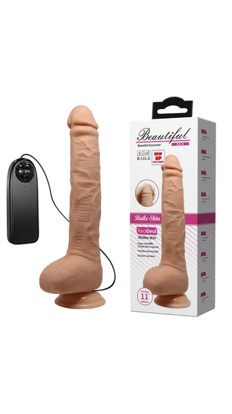 28 cm Kumandalı Realistik Görünümlü Vibratör