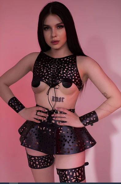 Baştan Çıkarıcı Deri Fantezi Seti