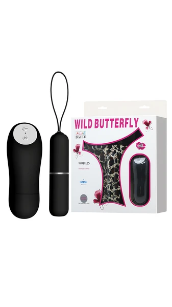 İç Çamaşırlı Uzaktan Kumandalı Vibratör, 20 Fonksiyonlu - Wild Butterfly