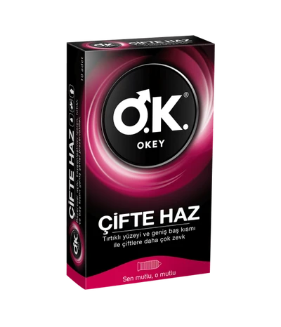 Ok Çifte Hazlı Prezervatif 10lu