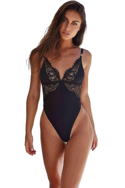 Siyah Fantezi Babydoll - Dantelli