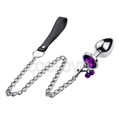 7cm Small Zincirli Gümüş Anal Tikaç