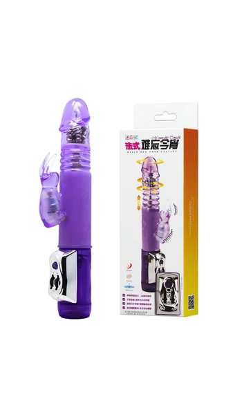 Teleskopik Boncuk Masajlı Rabbit Vibratör