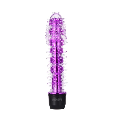 17cm Jelly Vibratör - Tirtikli, Güçlü Titreşimli
