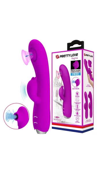 USB Şarjlı Teknolojik Vibratör - 12 Titreşimli, 3 Emme Fonksiyonlu