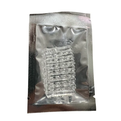 Yarım Tırtıklı Penis Kılıfı, Şeffaf Renk