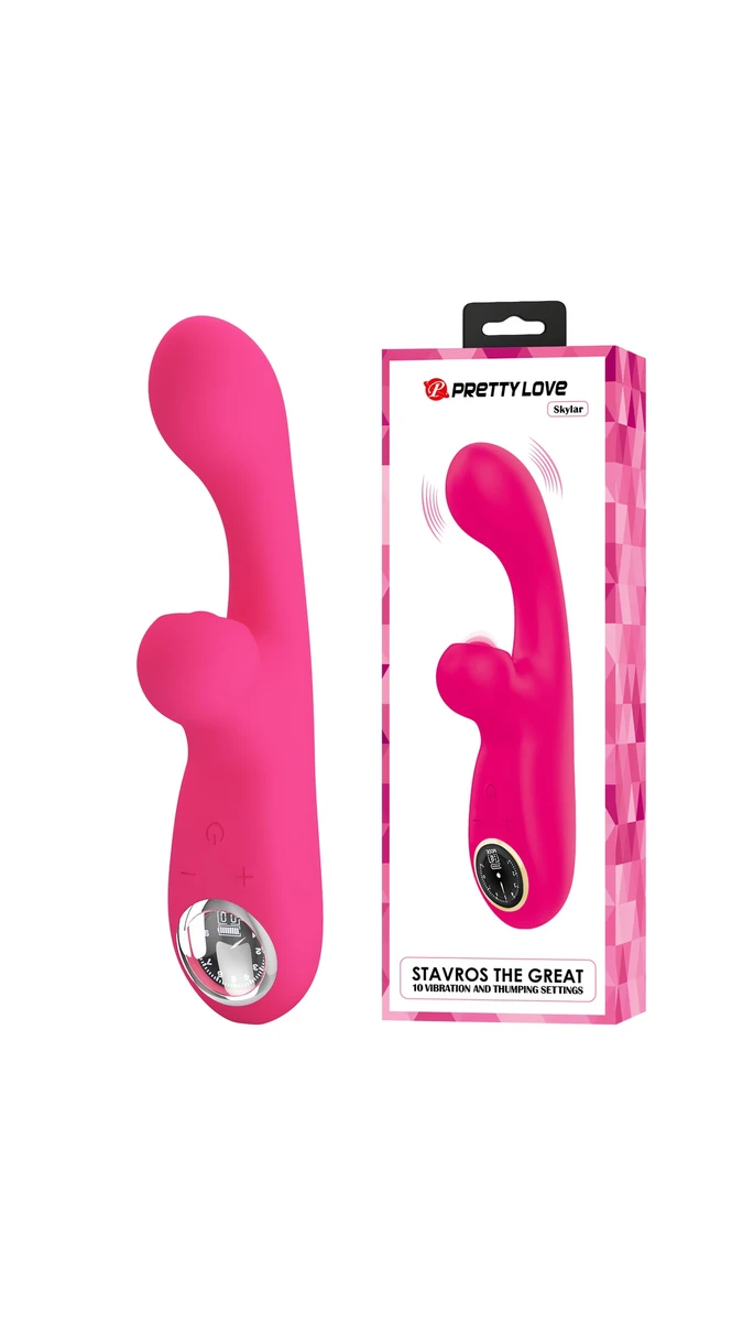 10 Titreşim, 10 Vurma, 9 Hız Fonksiyonlu LED Ekranlı Teknolojik Rabbit Vibratör