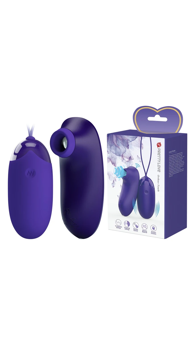 Teknolojik İkisi Bir Arada Uzaktan Kumandalı Vibratör - 12 Titreşimli, 4 Dokunma Modlu