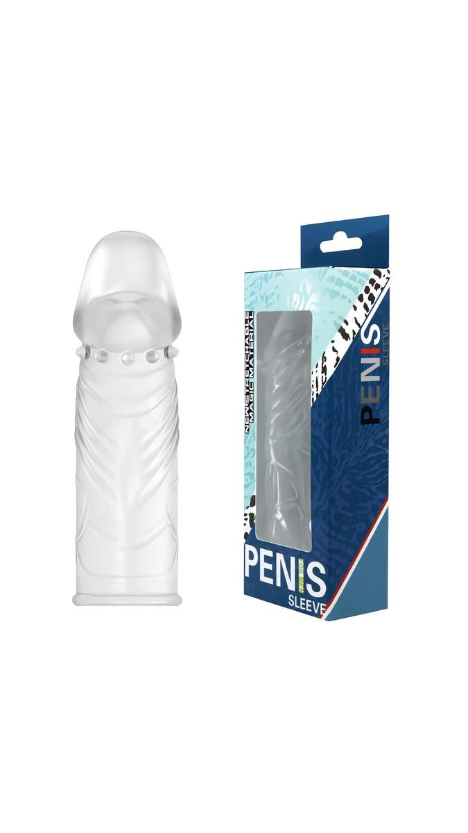 14 cm Şeffaf Uzatmalı Penis Kılıfı