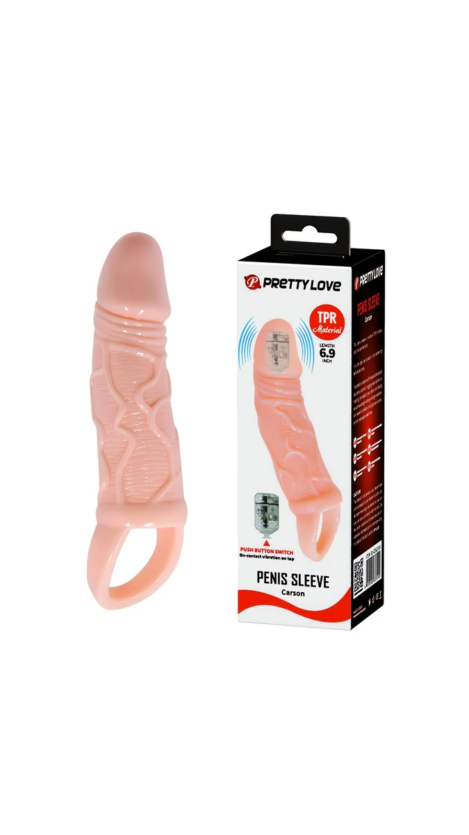 3 Cm Dolgulu Penis Kilifi - Titreşimli