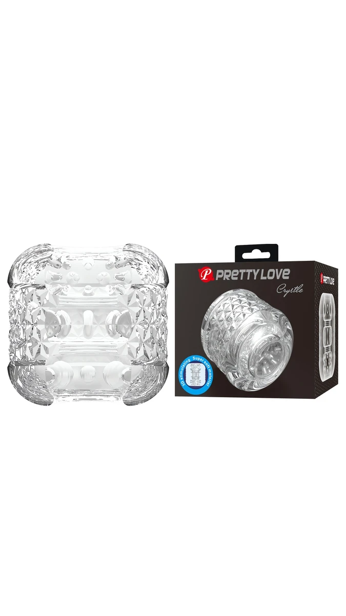 Çift Taraflı Mastürbatör Yumurta, Şeffaf Renk