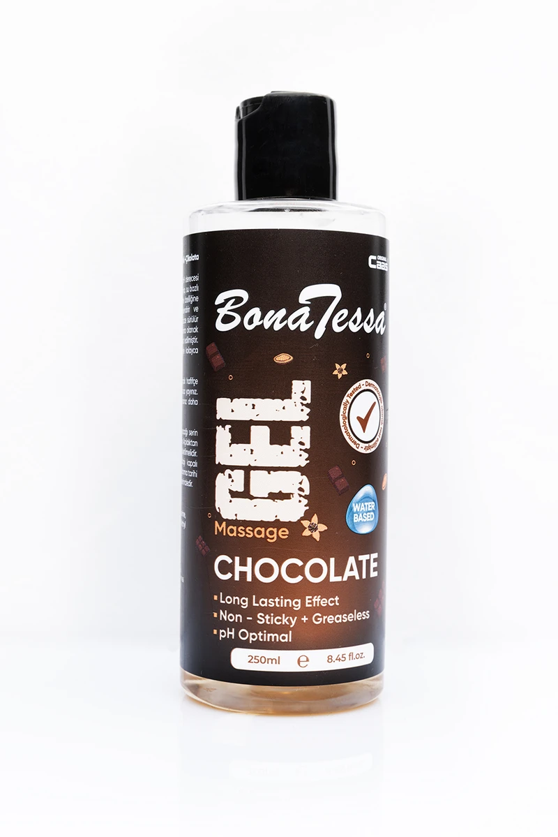 Bonatessa Çikolatalı Yenilebilir Su Bazlı Masaj Jeli, 250ml