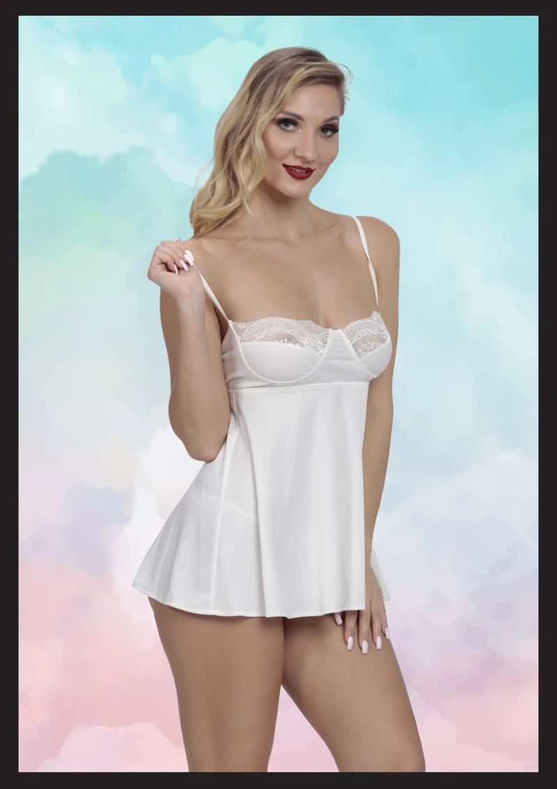 Dantel Detaylı Seksi Mini Elbise