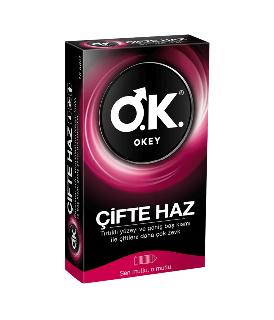 Ok Çifte Hazlı Prezervatif 10lu