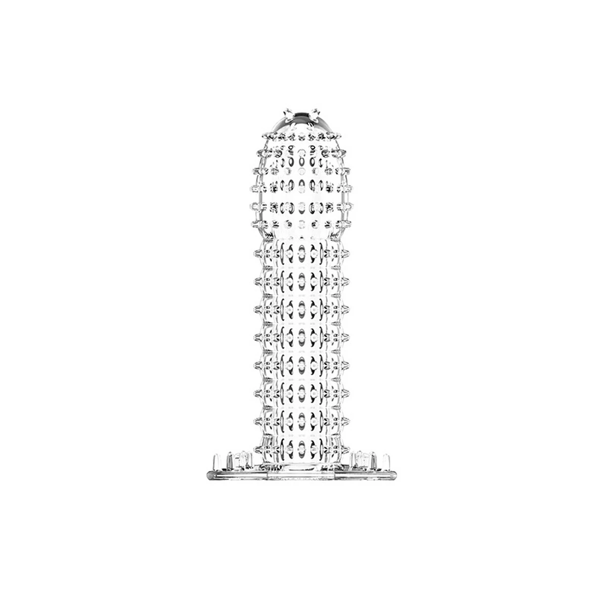 Şeffaf, Tırtıklı, Prezervatif Şekilli Penis Kılıfı