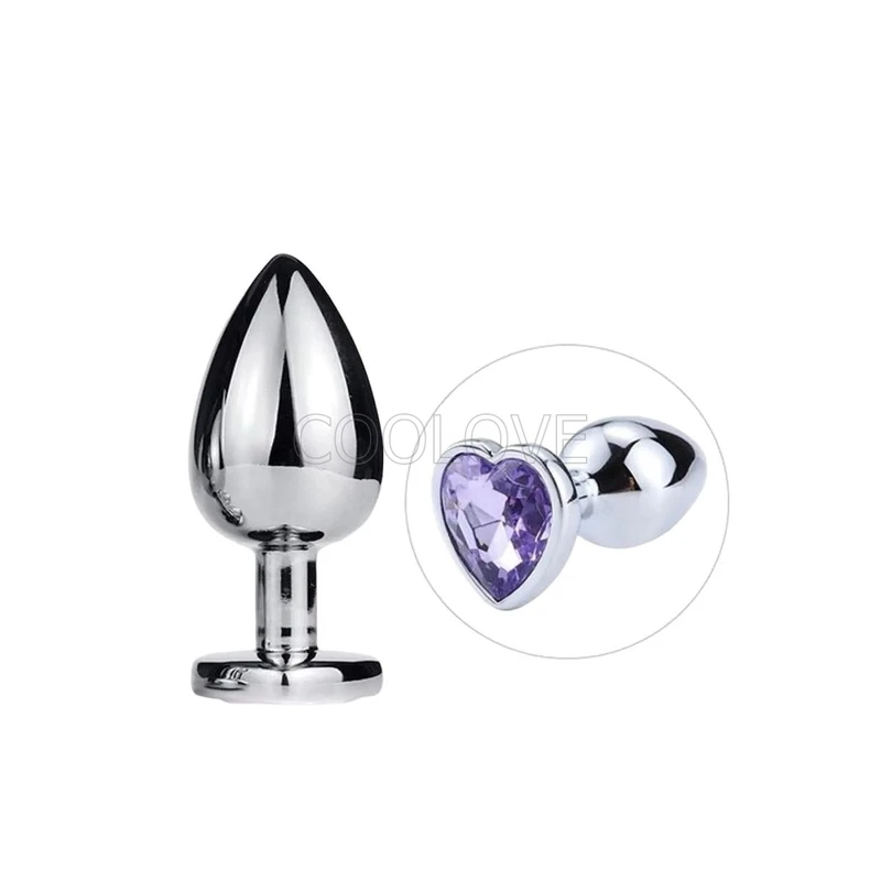 7 Cm Küçük Kalpli Gümüş Anal Tıkaç