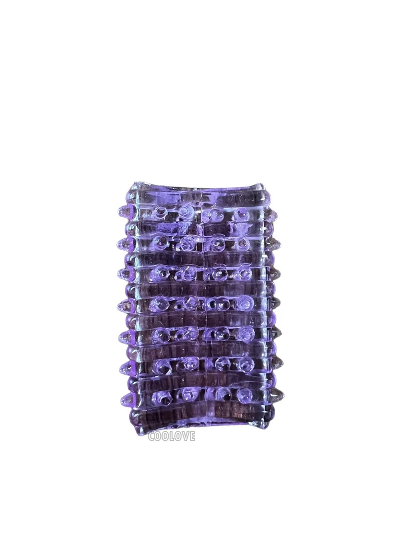 Yarım Tırtıklı Penis Kılıfı, Mor