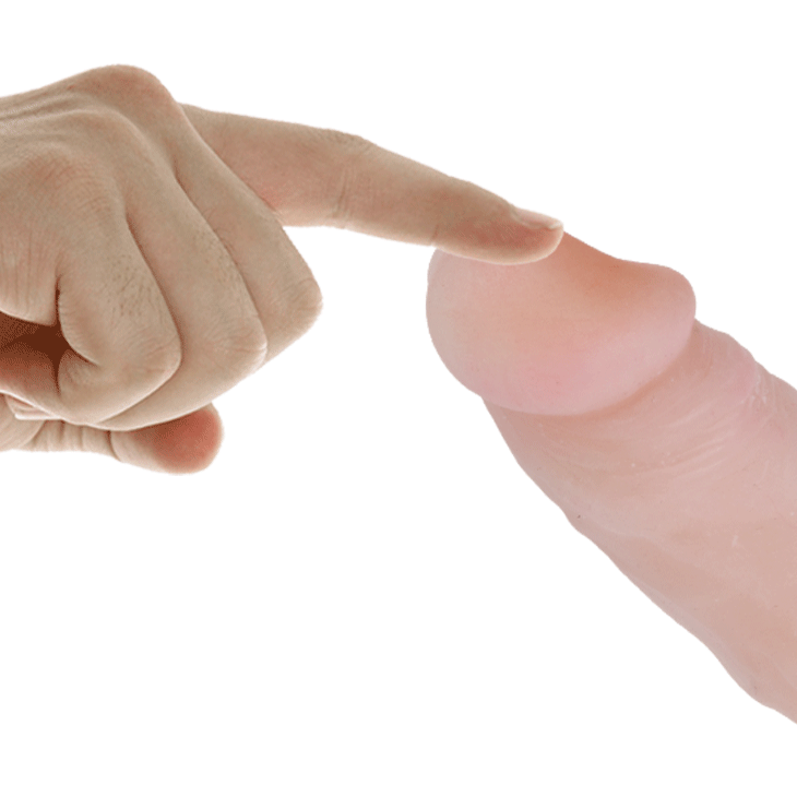 10,5 cm - 10 cm Belden Bağlamalı İçi Dolu Çift Strap-on - Resim 5