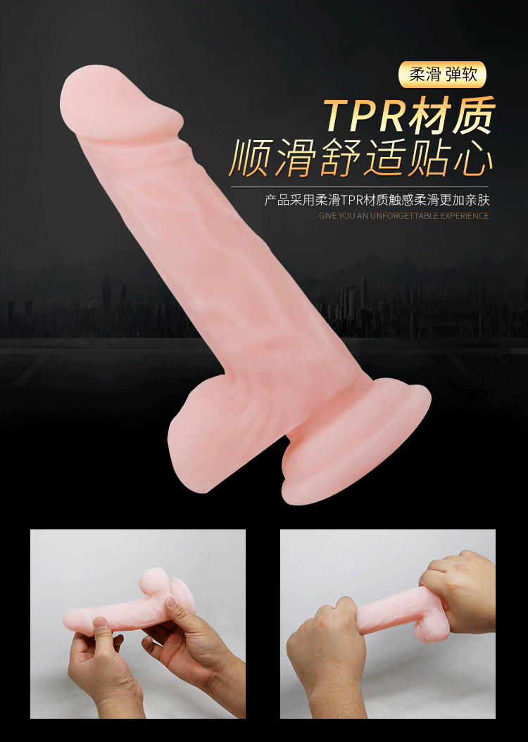 16.5 cm Ten Realistik Dildo Penis - Resim 6