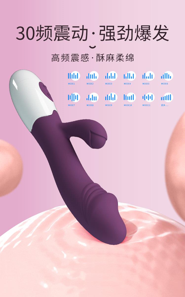 19 Cm Teknolojik Rabbit Vibratör - 30 Titreşim Fonksiyonlu - Resim 10