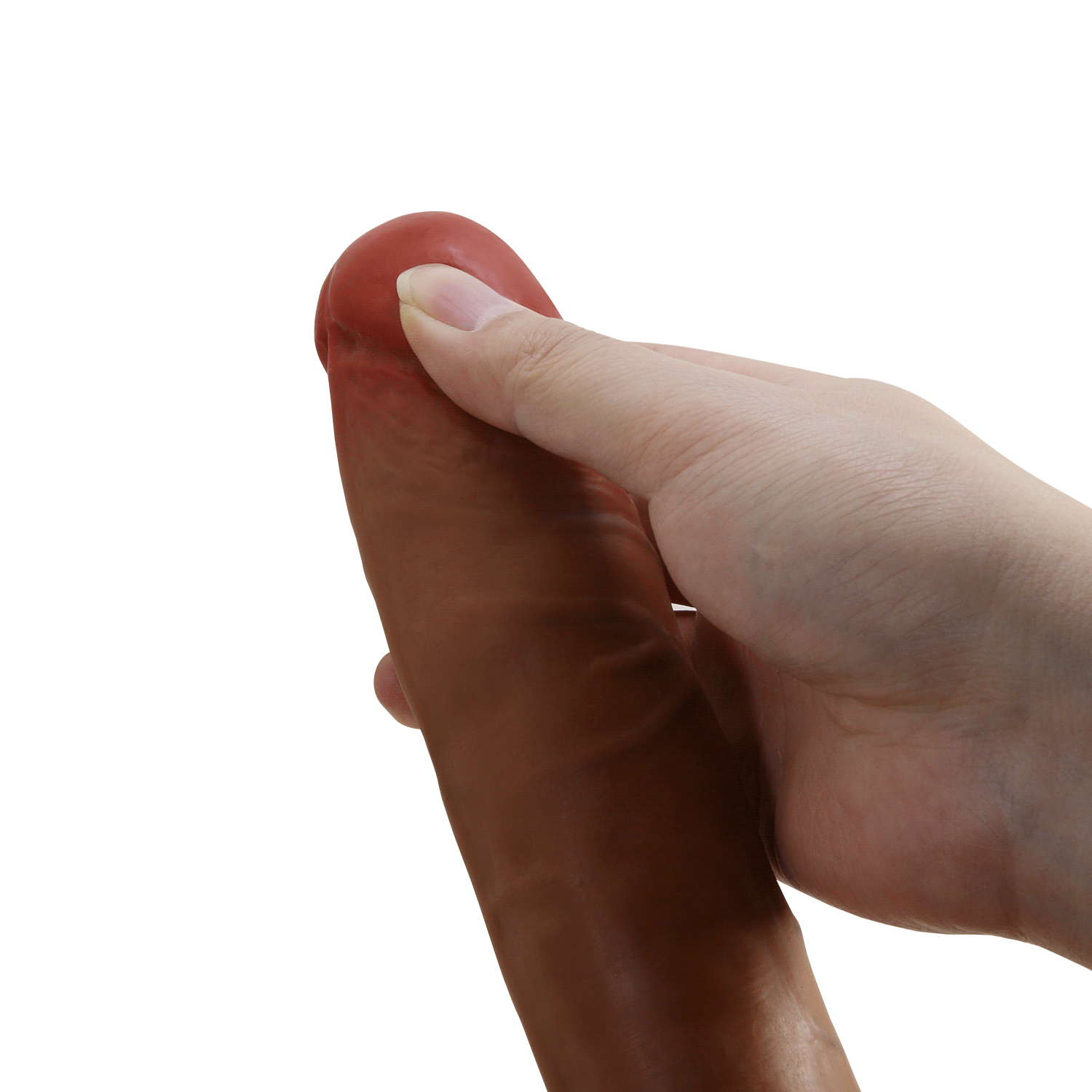 21 cm Ultra Realistik Vantuzlu Vibratör - 5 Titreşimli, 5 Döndürmeli, 5 İtmeli - Resim 7